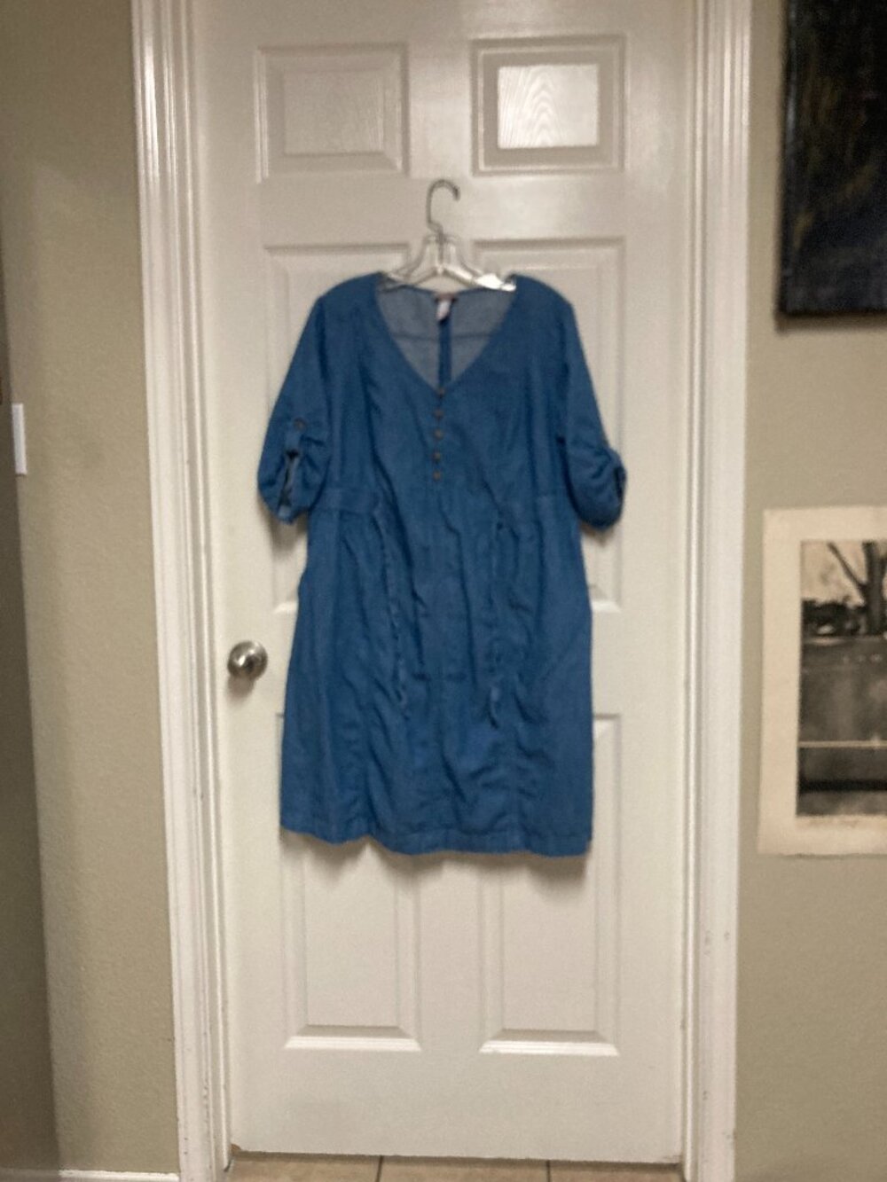isabel maternity dress blue size XL
